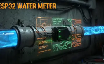 Pipeline Water Detection: ESP32 Smart Water Meter (DIY) ESP32 Smart Water Meter