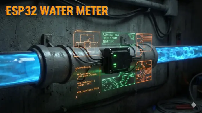 Pipeline Water Detection: ESP32 Smart Water Meter (DIY)