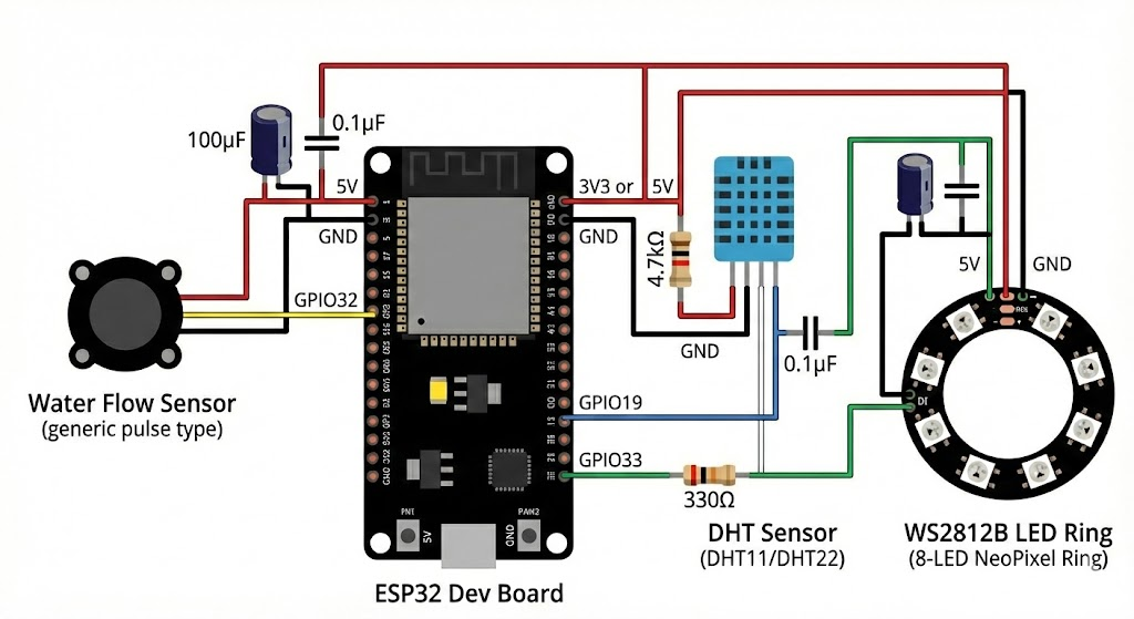 Pipeline Water Detection: ESP32 Smart Water Meter (DIY) 5 image 3