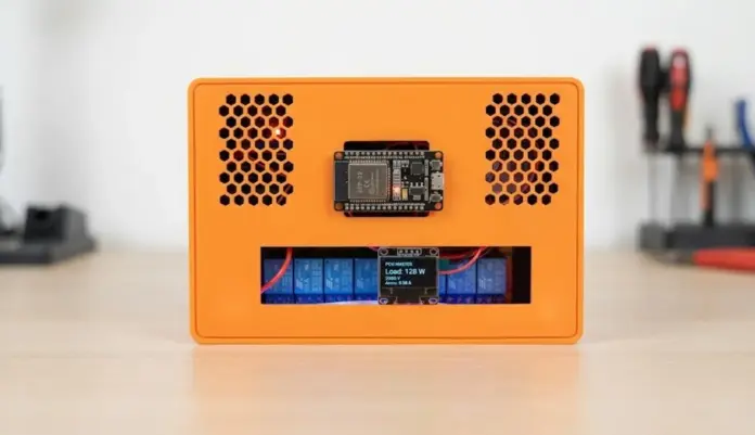 DIY 8-Channel ESP32 Power Delivery Unit – 3D Case, Components & Wiring Diagrams.